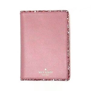 Kate Spade | Passport Cover / Light Rose With Matching Glitter Trim